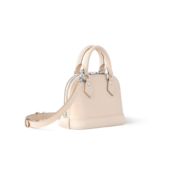 M82411 LouisV Nano Alma Bag White Epi Grain Leather Classic 12 × 8 × 18 cm