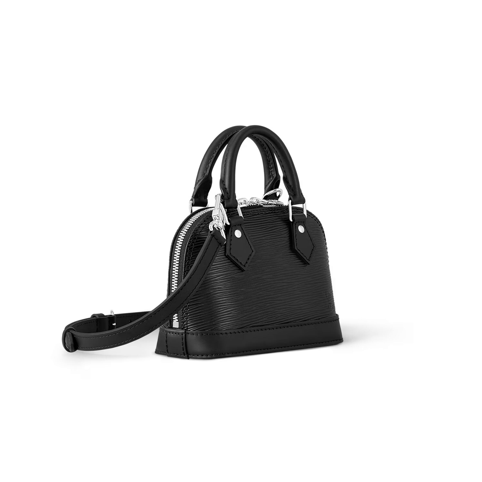 M81945 LouisV Nano Alma Bag - Black Epi Grain Leather Classic - 12 × 8 × 18 cm