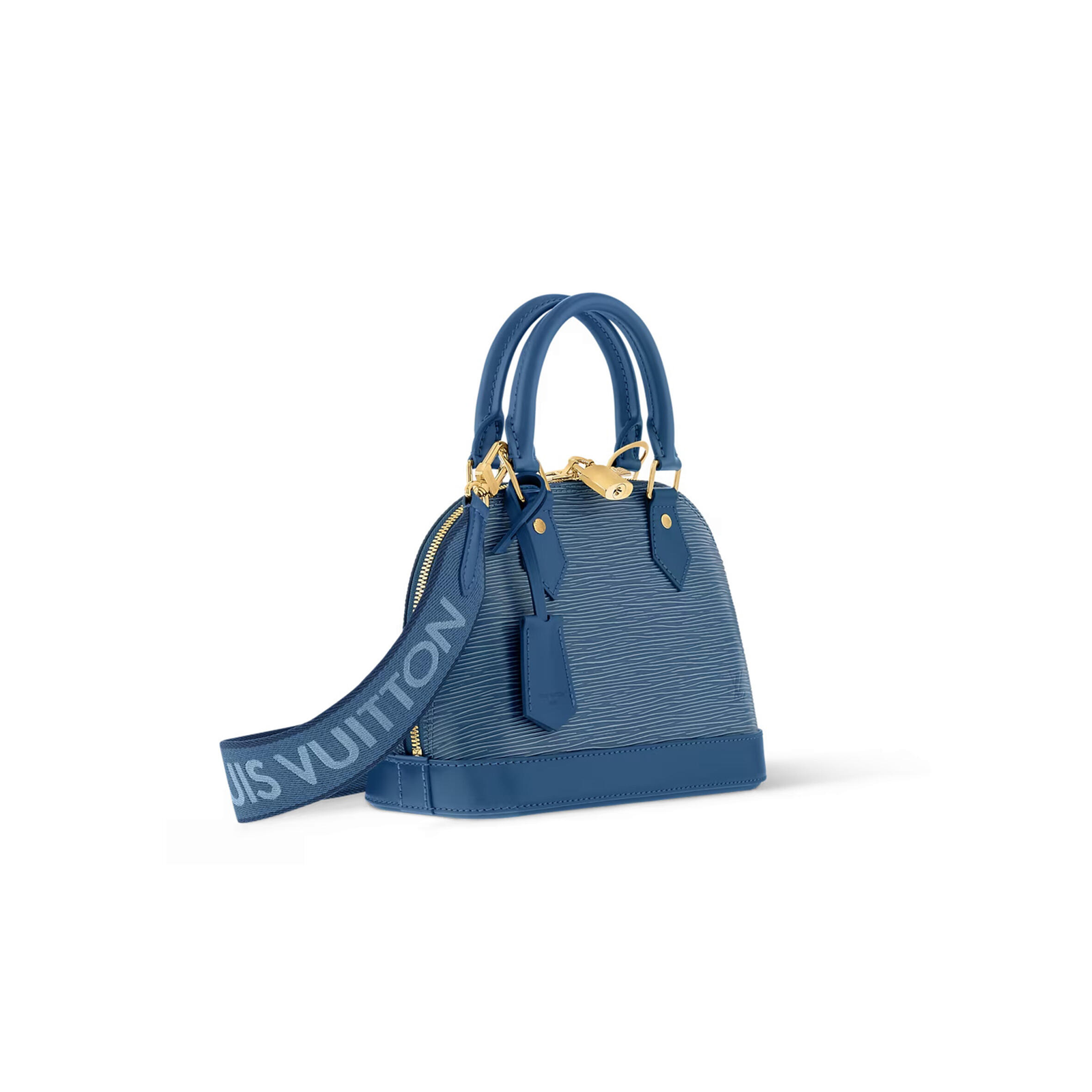 M14853 LouisV Alma BB Bag - Denim Blue Epi Leather Classic - 23.5 × 17.5 × 11.5 cm