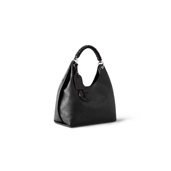 M52950 LouisV Sac Carmel Bag - Black Mahina Leather - 40 × 17 × 35 cm