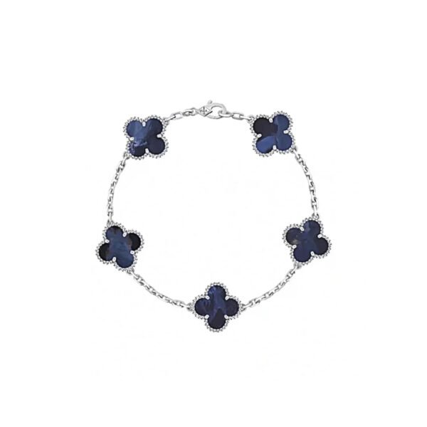 VCARP7S400 VINTAGE ALHAMBRA BRACELET, 5 MOTIFS