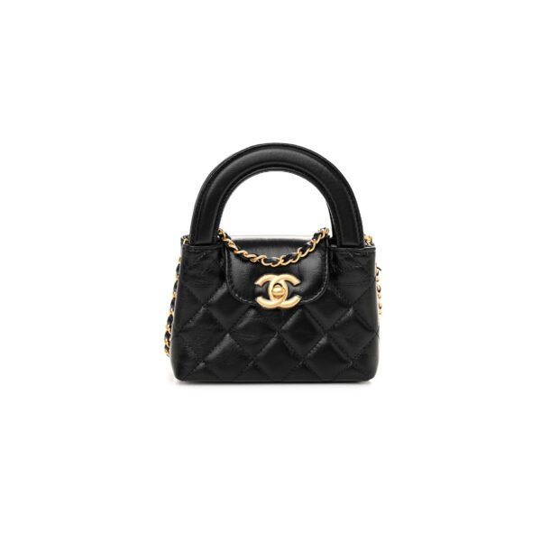 AP3435 CHANEL MASTER SHINY AGED CALFSKIN QUILTED KELLY MINI NANO SHOPPER (12.5*8*4cm)
