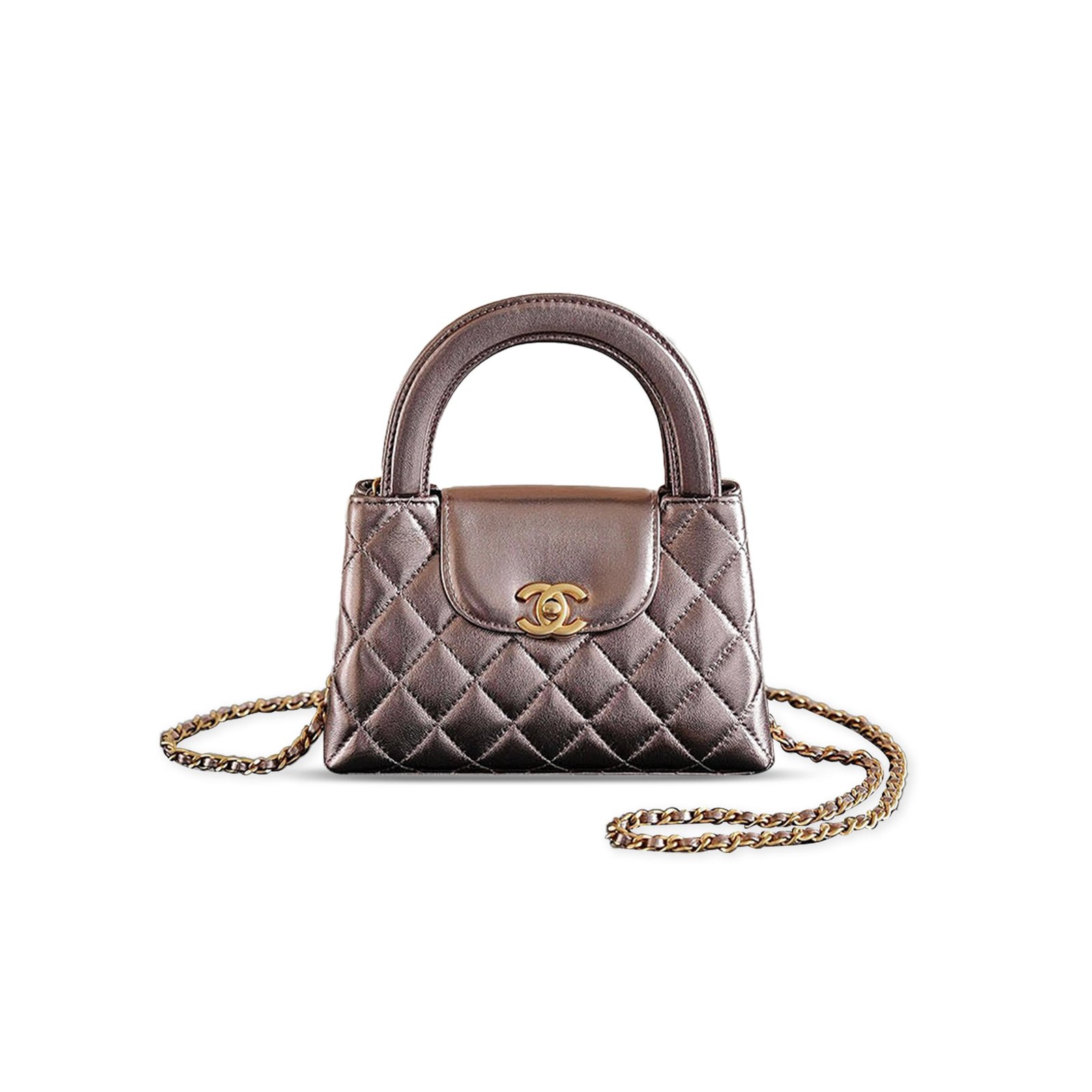 AS4416 CHANEL MASTER 25A MINI KELLY BAG LAMBSKIN  (19*13*7cm)