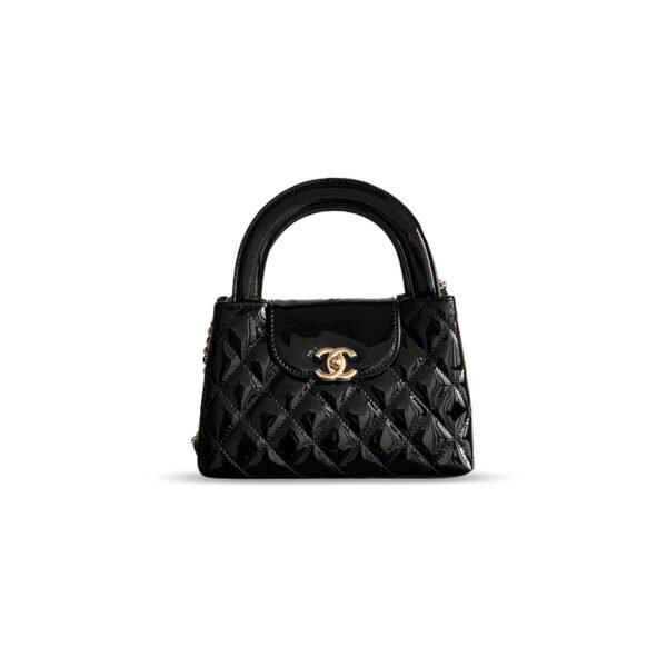 AS4416 CHANEL MASTER 25A MINI KELLY BAG PATENT CALFSKIN  (19*13*7cm)