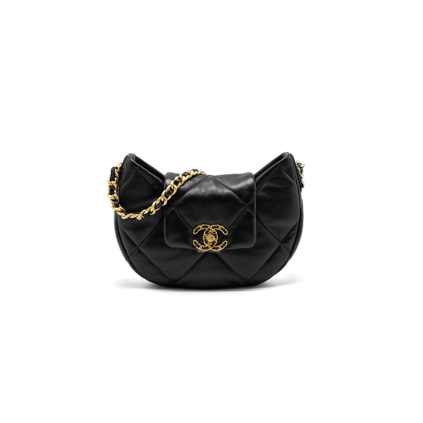AS4638 CHANEL MASTER 19 HOBO SHOULDER BAG  (30*21*7.5cm)