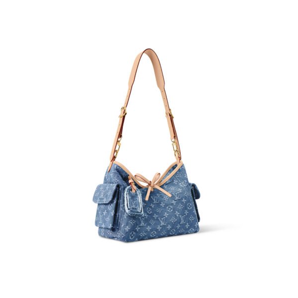 M28287 LOUIS VUITTON DENIM CARRYALL CARGO PM (33.5*23*15cm)