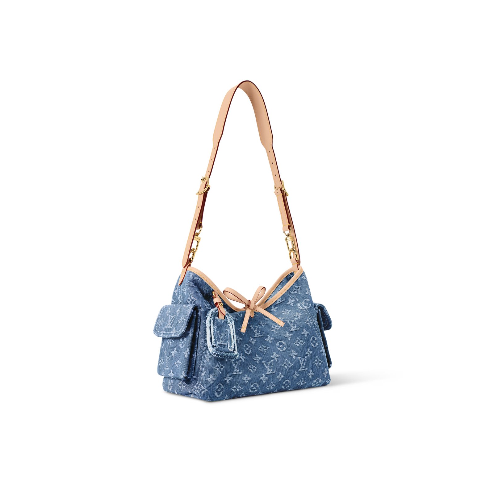 M28287 LOUIS VUITTON DENIM CARRYALL CARGO PM (33.5*23*15cm)