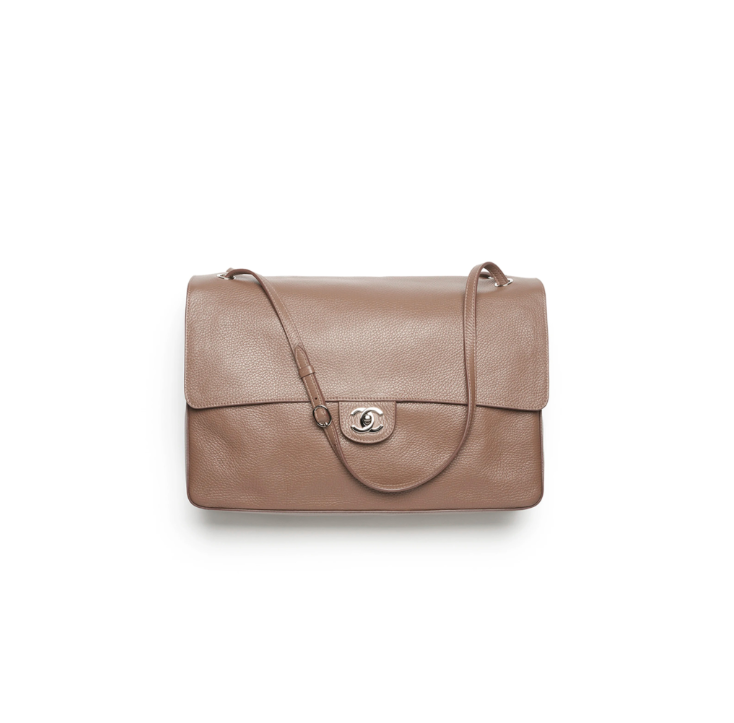 AS6233 CHANEL MAXI FLAPBAG Light Brown   (38.5*26*11cm)