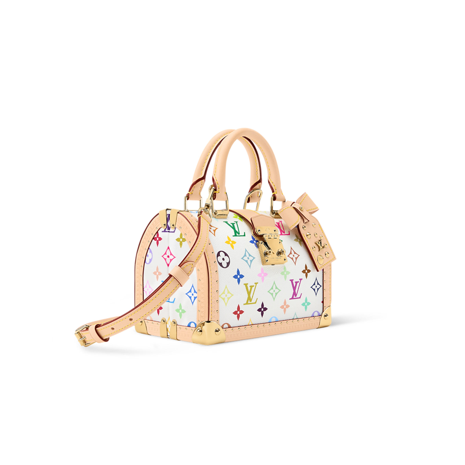 M27833 LouisV Sedy Trunk 20 Bag - Monogram Multicolore Canvas  Leather - 15 × 13 × 21 cm