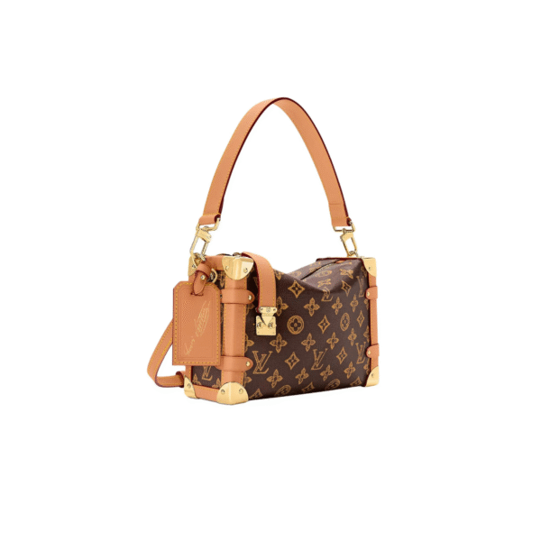 M27516 LouisV Side Trunk Medium Bag - Monogram Canvas  Leather - 16 × 8.5 × 23.5 cm