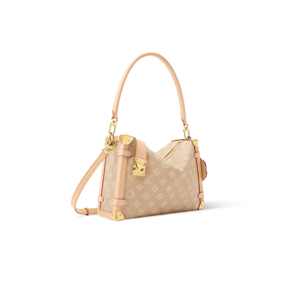 M15154 LouisV Side Trunk Large Bag - Meowgram Cat Print Canvas  Leather - 20 × 10 × 30 cm