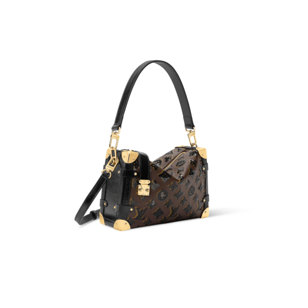 M27036 LouisV Sac Side Trunk MM Bag - Monogram Sequin Canvas Leather - 23.5 × 16 × 8.5 cm