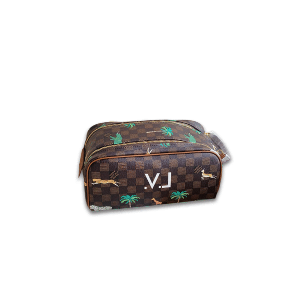 N44494 LouisV LouisV Toiletry Bag - Brown Monogram Eclipse Canvas - 28 × 15 × 16.5 cm