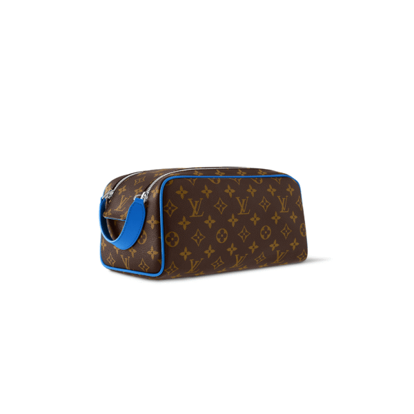 M46763 LouisV Dopp Kit Bag - High Elastic Fabric Leather - 28 × 15 × 16.5 cm