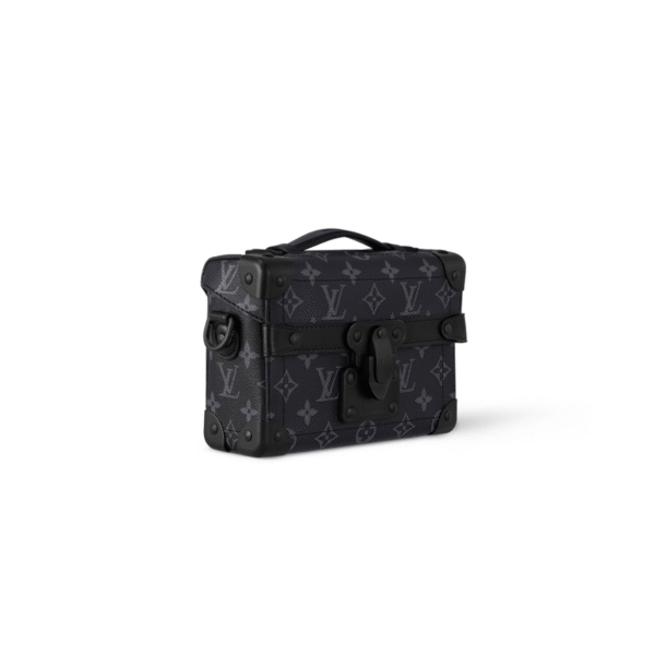M11743 LouisV Soul Trunk Bag - Monogram Eclipse Canvas Leather - 19 × 15 × 7 cm