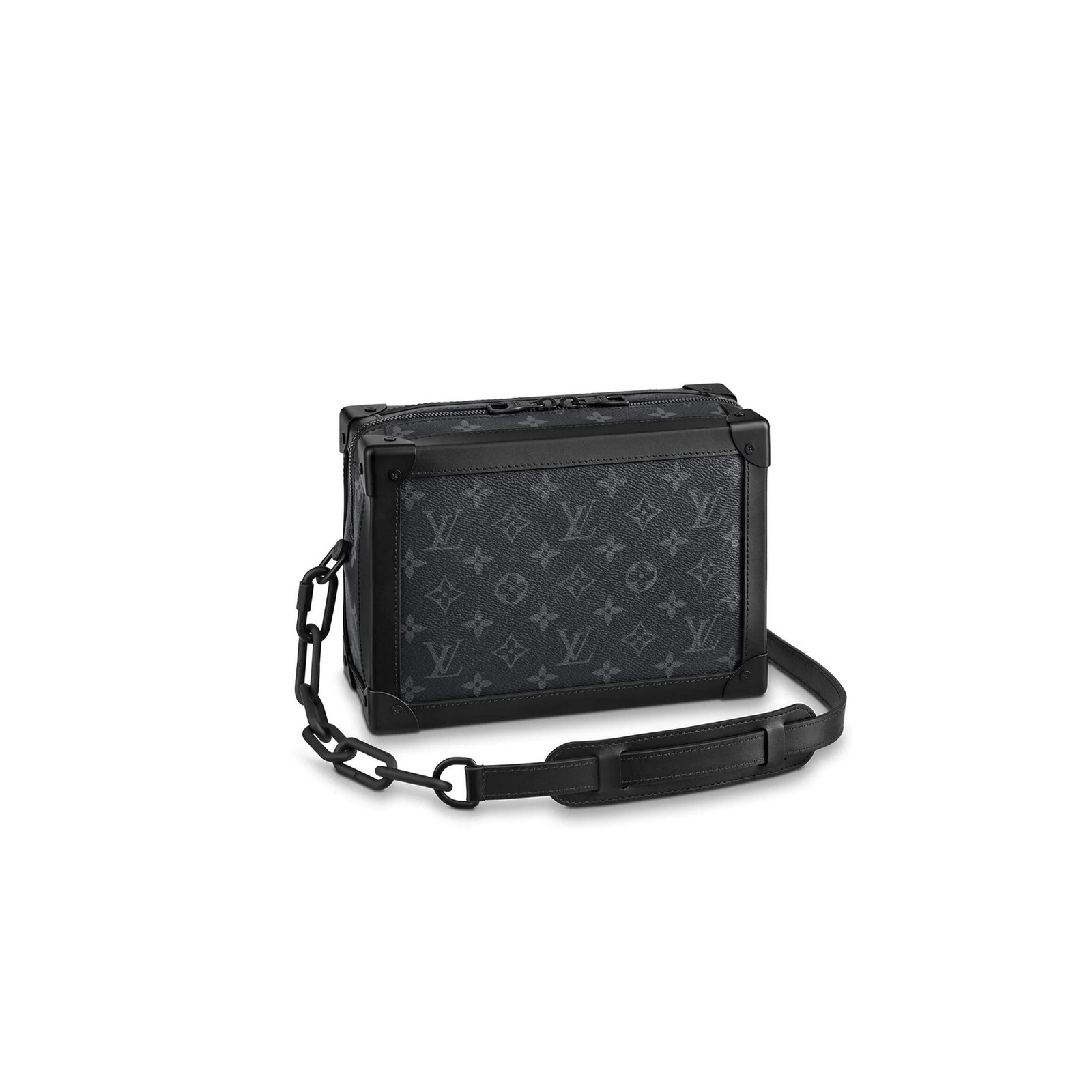 M44730 LouisV Soft Trunk Bag - Monogram Canvas  Taurillon Leather - 25 × 18 × 10 cm