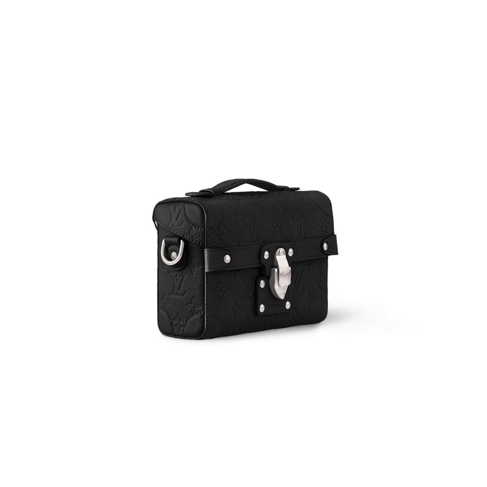 M13871 LouisV Soul Trunk Bag - Monogram Embossed Taurillon Leather - 15 × 7 × 19 cm