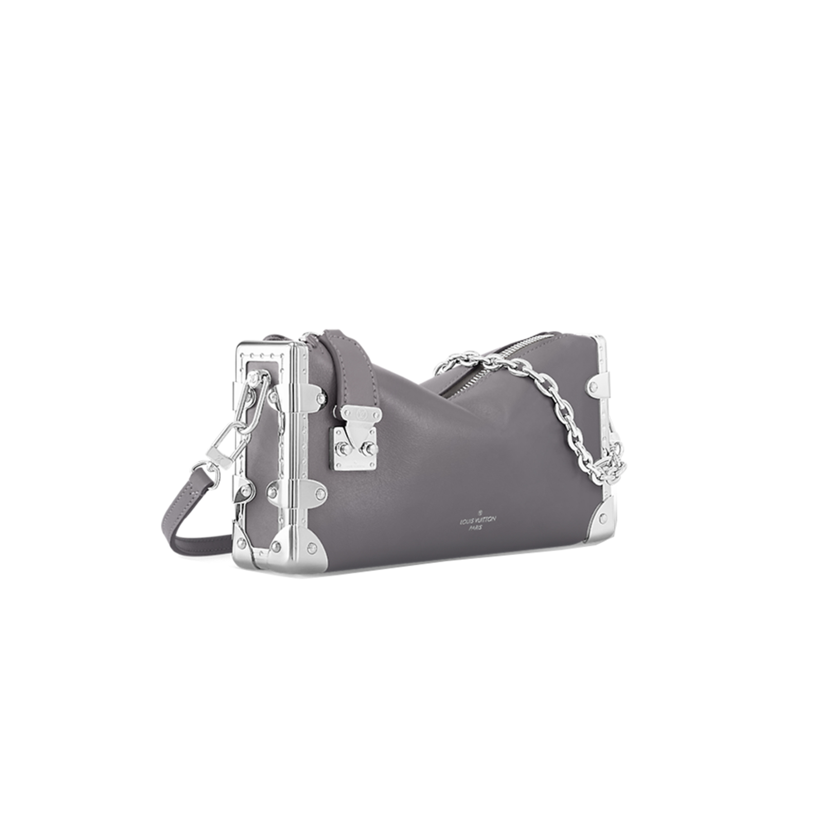 M25445 LouisV Slim Trunk Bag - Quilted Leather - 23 × 12 × 4 cm