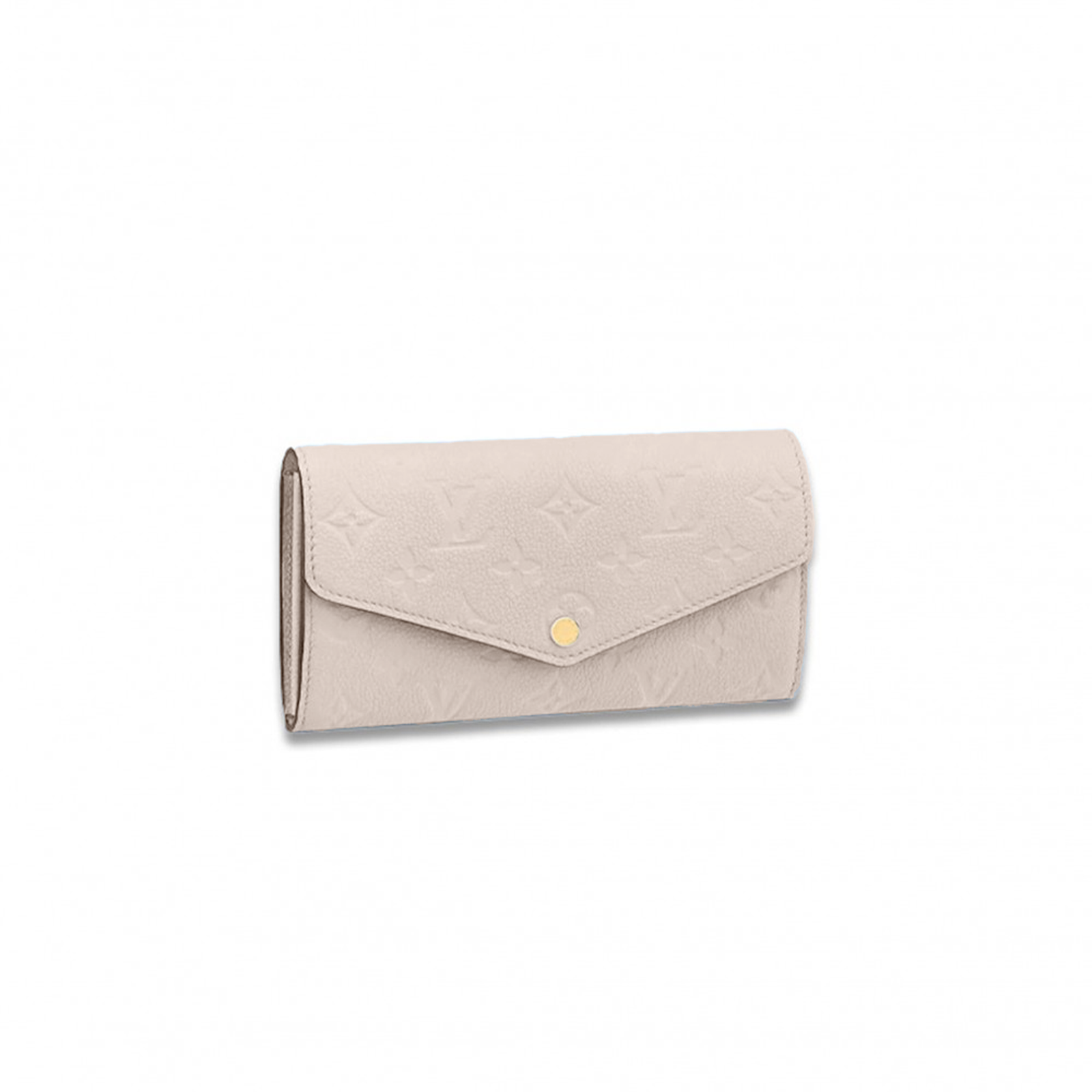 M25713 LouisV Sarah Wallet - Mist Purple Monogram Embossed Leather - 19 × 10.5 × 2 cm