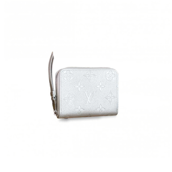 M60574 LouisV Zippy Coin Purse - Pearl Silver Leather - 11 × 8 × 1 cm
