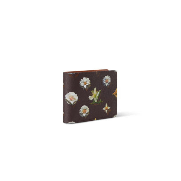 M27547 LouisV Slender Wallet - Monogram Floral Canvas Leather - 11 × 8.5 × 2 cm
