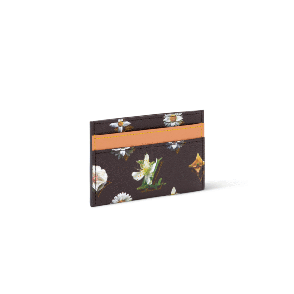 M27551 LouisV Card Holder - Monogram Floral Canvas Leather - 11 × 7 × 1.5 cm
