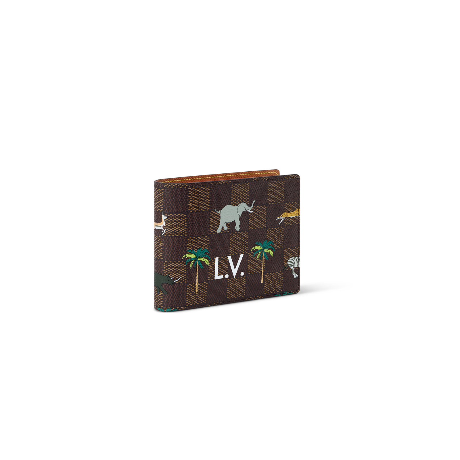 N40870 LouisV Multiple Wallet - Damier Heritage Canvas - 11.5 × 9 × 1.5 cm