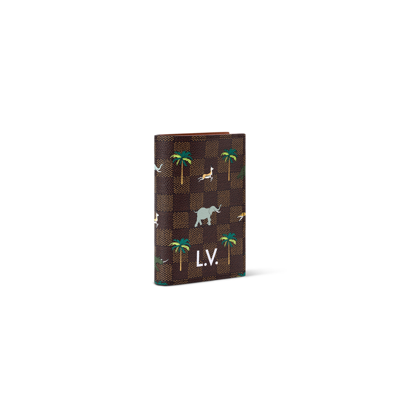 N40872 LouisV Passport Cover - Damier Heritage Canvas - 10 × 14 × 2.5 cm