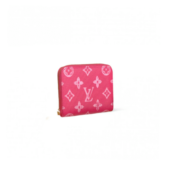 M27721 LouisV Zippy Coin Purse - Rose Red Monogram Canvas - 11 × 8.5 × 2 cm