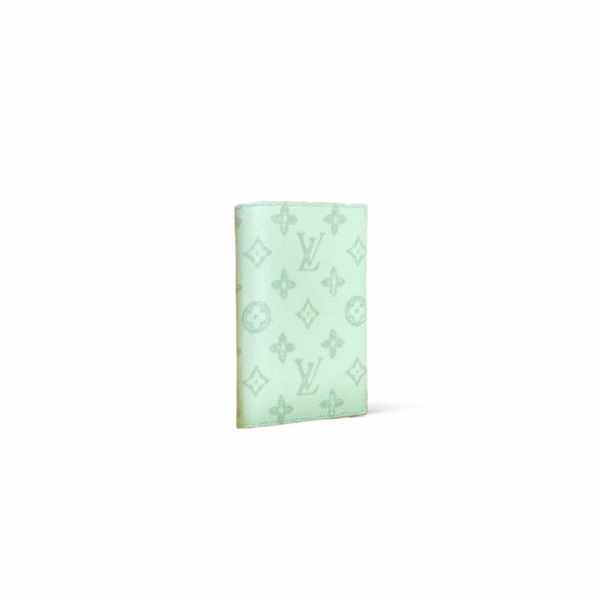 M27612 LouisV Passport Cover - Light Blue Monogram Canvas - 10 × 14 × 2.5 cm