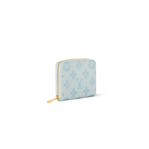 M27721 LouisV Zippy Coin Purse - Light Blue Monogram Canvas - 11 × 8.5 × 2 cm