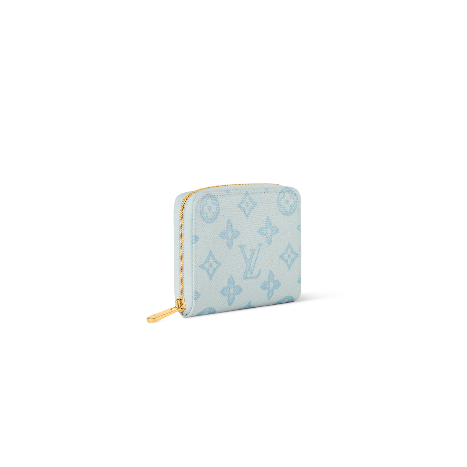 M27721 LouisV Zippy Coin Purse - Light Blue Monogram Canvas - 11 × 8.5 × 2 cm