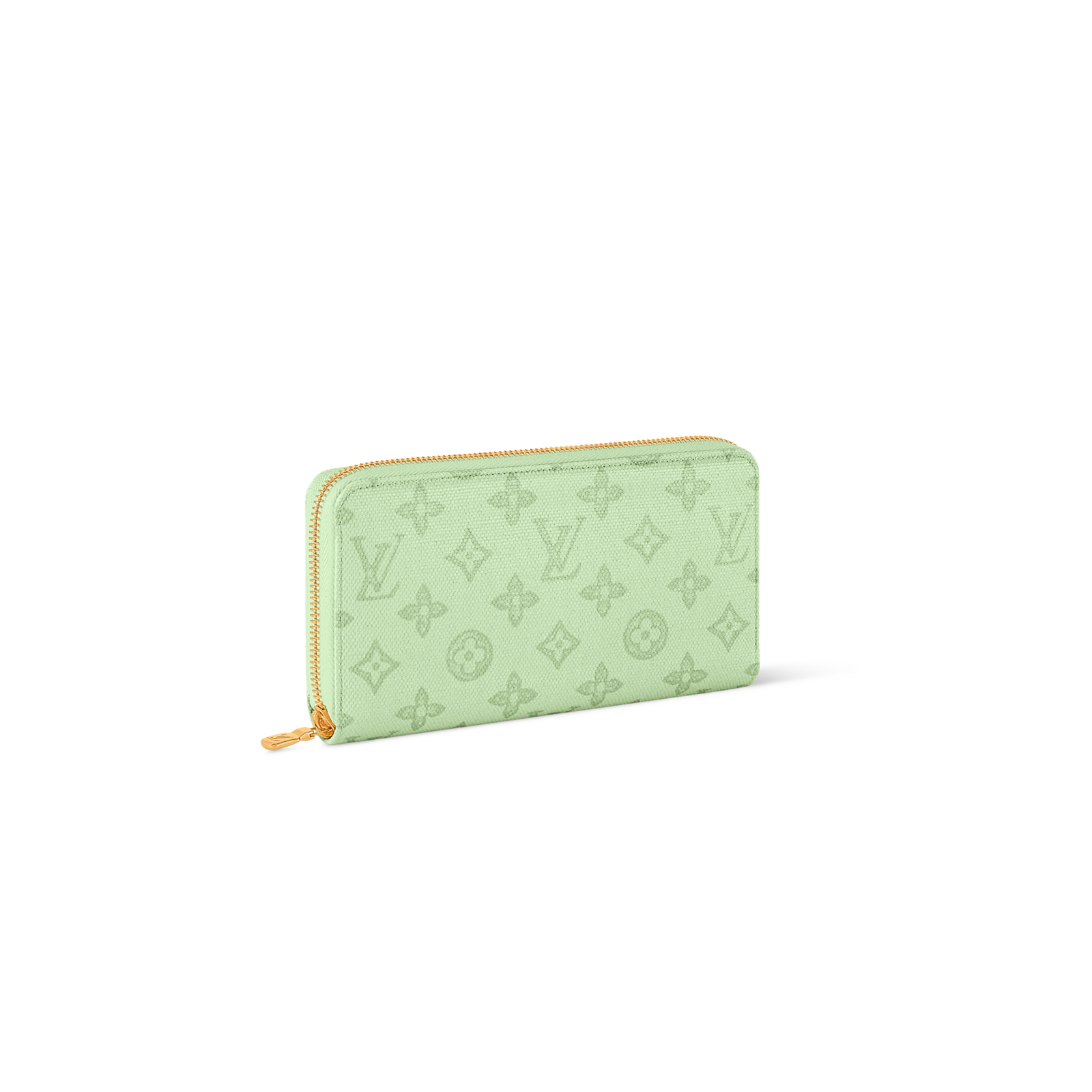 M27683 LouisV Zippy Wallet - Light Green Damier Canvas  Leather - 19.5 × 10.5 × 2.5 cm