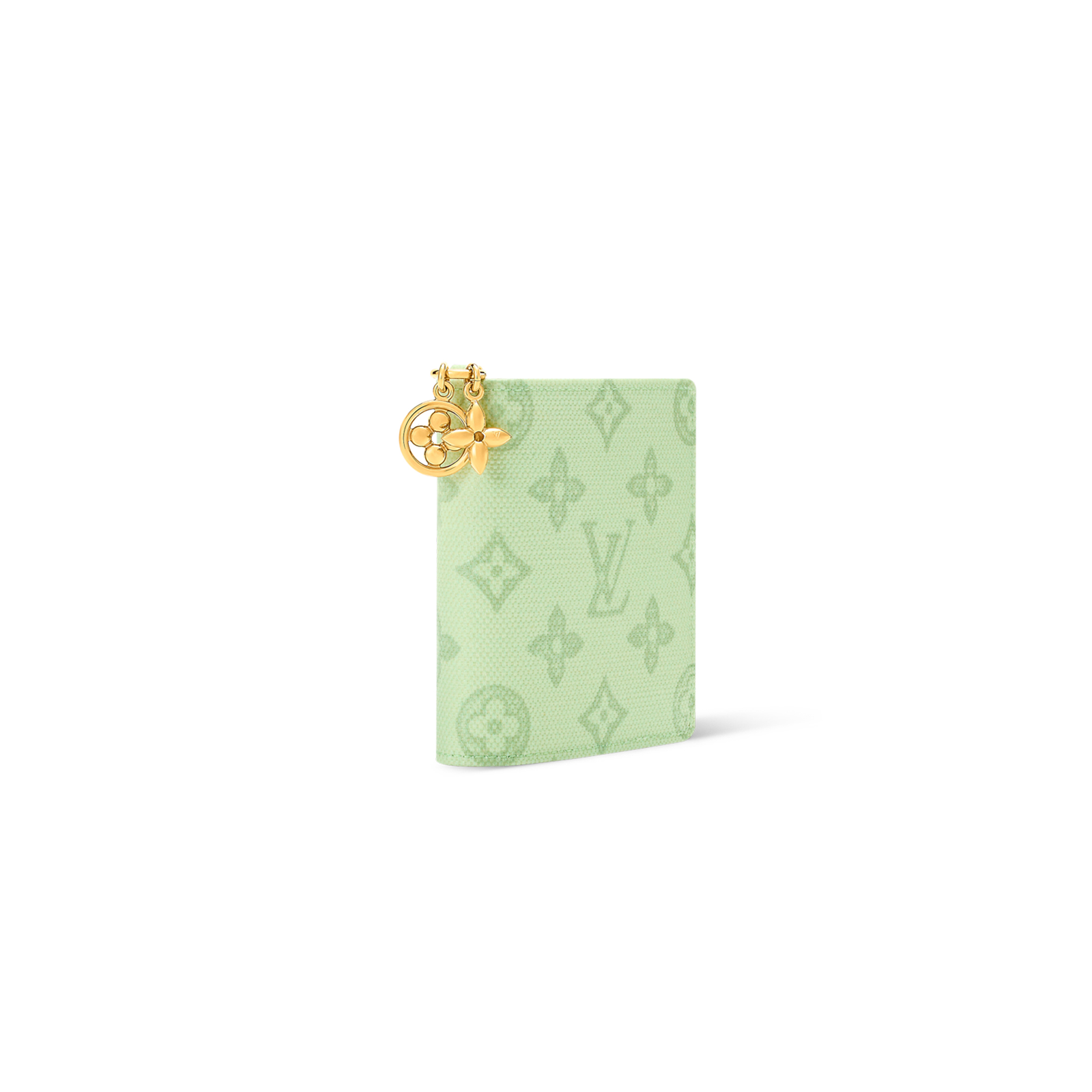 **M27679 LouisV Zippy Wallet - Light Green Monogram Coated Canvas - Compact Square Design 19.5 × 10.5 × 2.5 cm**