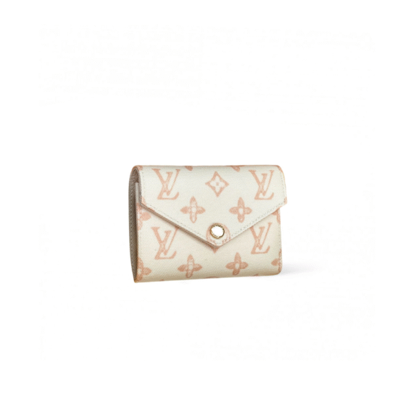 M27681 LouisV Victorine Wallet - Beige Monogram Origine Canvas - 9.5 × 2.5 × 12 cm