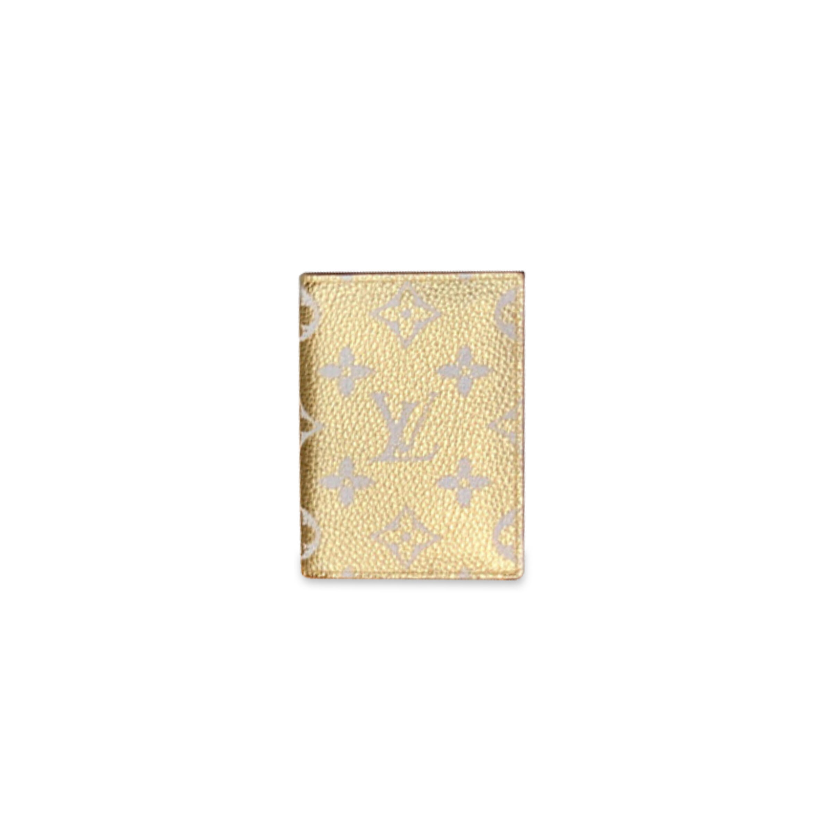 M26072 LouisV Pocket Wallet - Gold - Grained Calf Leather & Lambskin - 1 × 1 × 7.5 cm