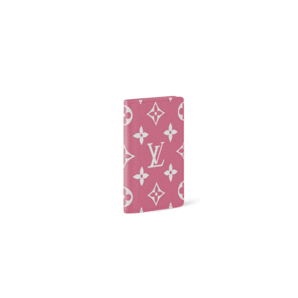 M26072 LouisV Pocket Wallet - Pink Monogram Shadow Leather - 11.1 × 1 × 7.5 cm