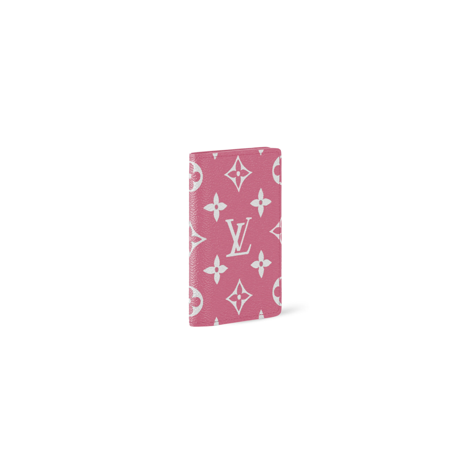 M26072 LouisV Pocket Wallet - Pink Monogram Shadow Leather - 11.1 × 1 × 7.5 cm