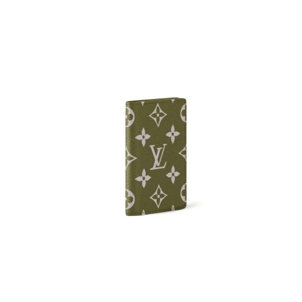 M25885 LouisV Card Holder - Green Pink Blue - Monogram Leather