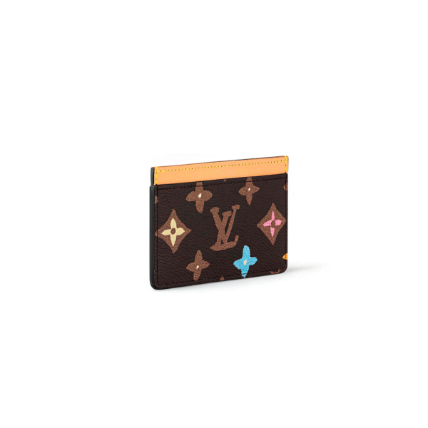 M83348 LouisV Card Holder - Multicolor Monogram Craggy Canvas - 11 × 7 × 0.5 cm