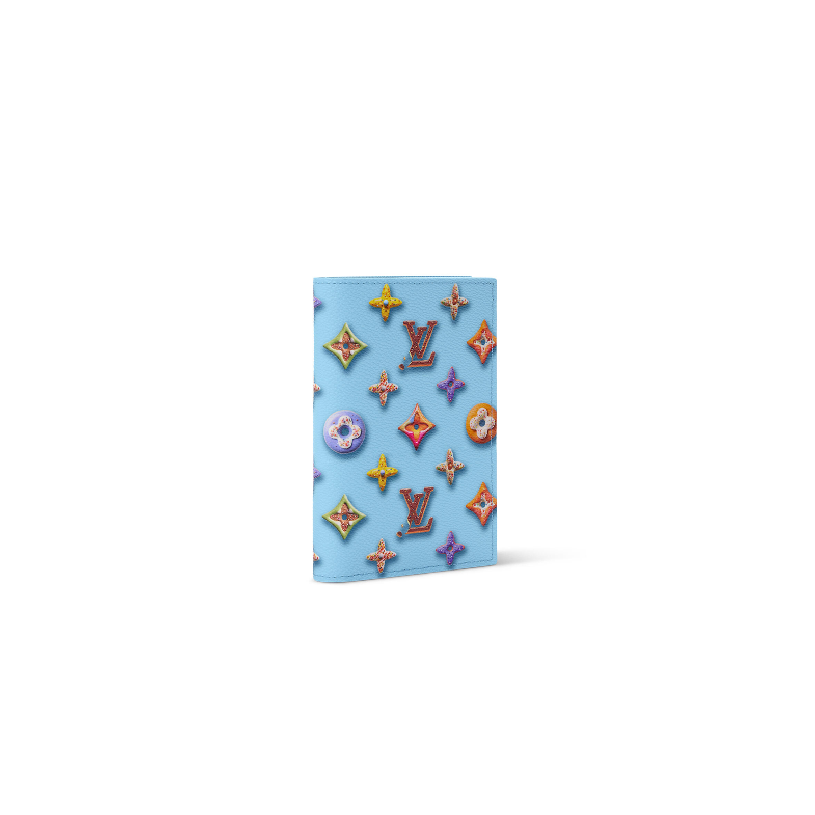 M28040 LouisV Passport Cover - Blue Monogram Coated Canvas - 10 × 14 × 2.5 cm