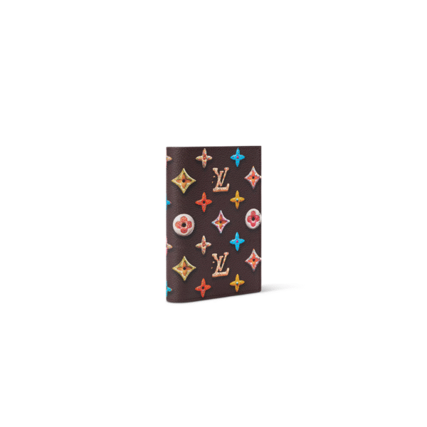 M28281 LouisV Passport Cover - Brown Monogram Donuts Coated Canvas - 14 × 2.5 × 10 cm