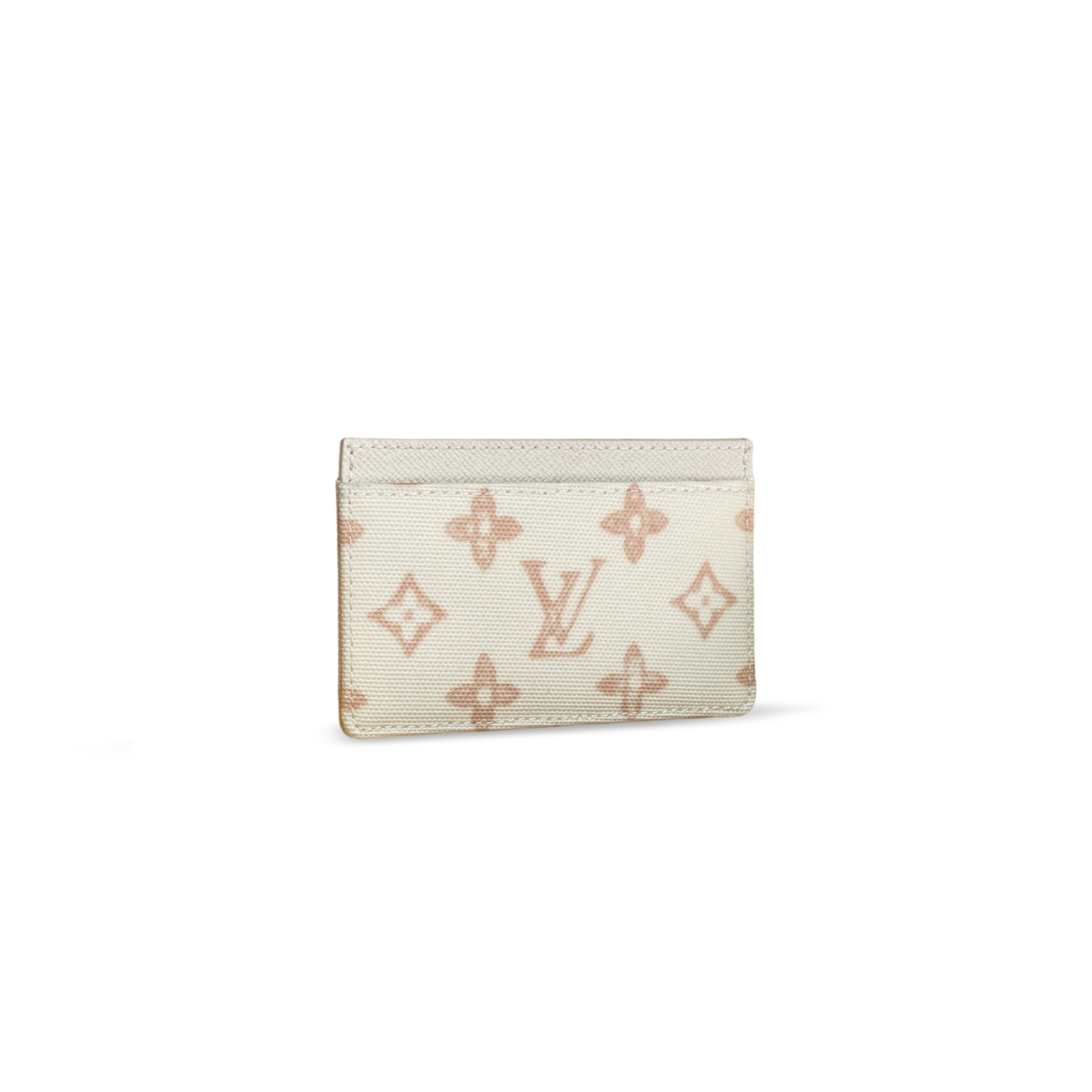 M27756 LouisV Card Holder - Beige Monogram Coated Canvas - 11 × 7 cm