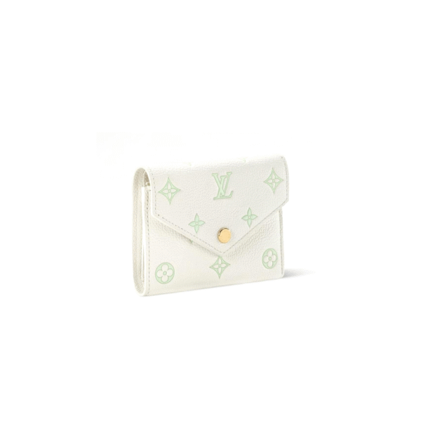 M28249 LouisV Victorine Wallet - Green Monogram Empreinte Leather - 12 × 9.5 × 2.5 cm