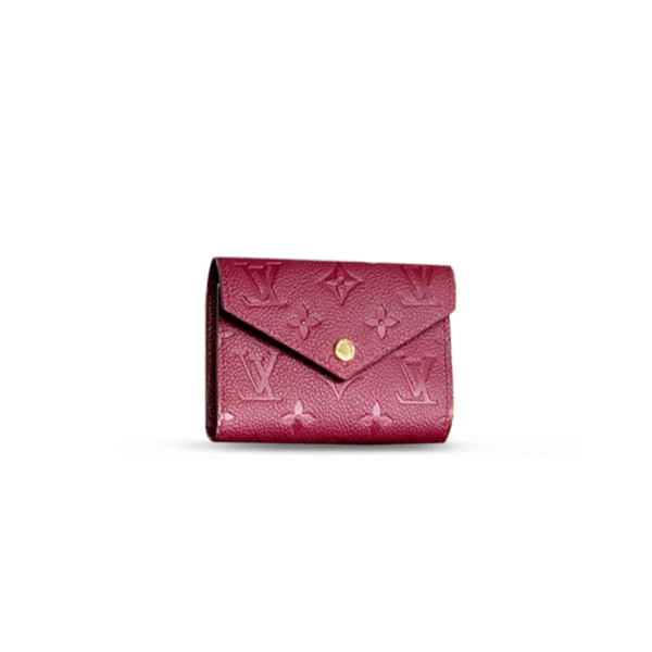 M64060 LouisV Zoé Wallet - Purple Monogram Empreinte Leather - 12 × 9 cm