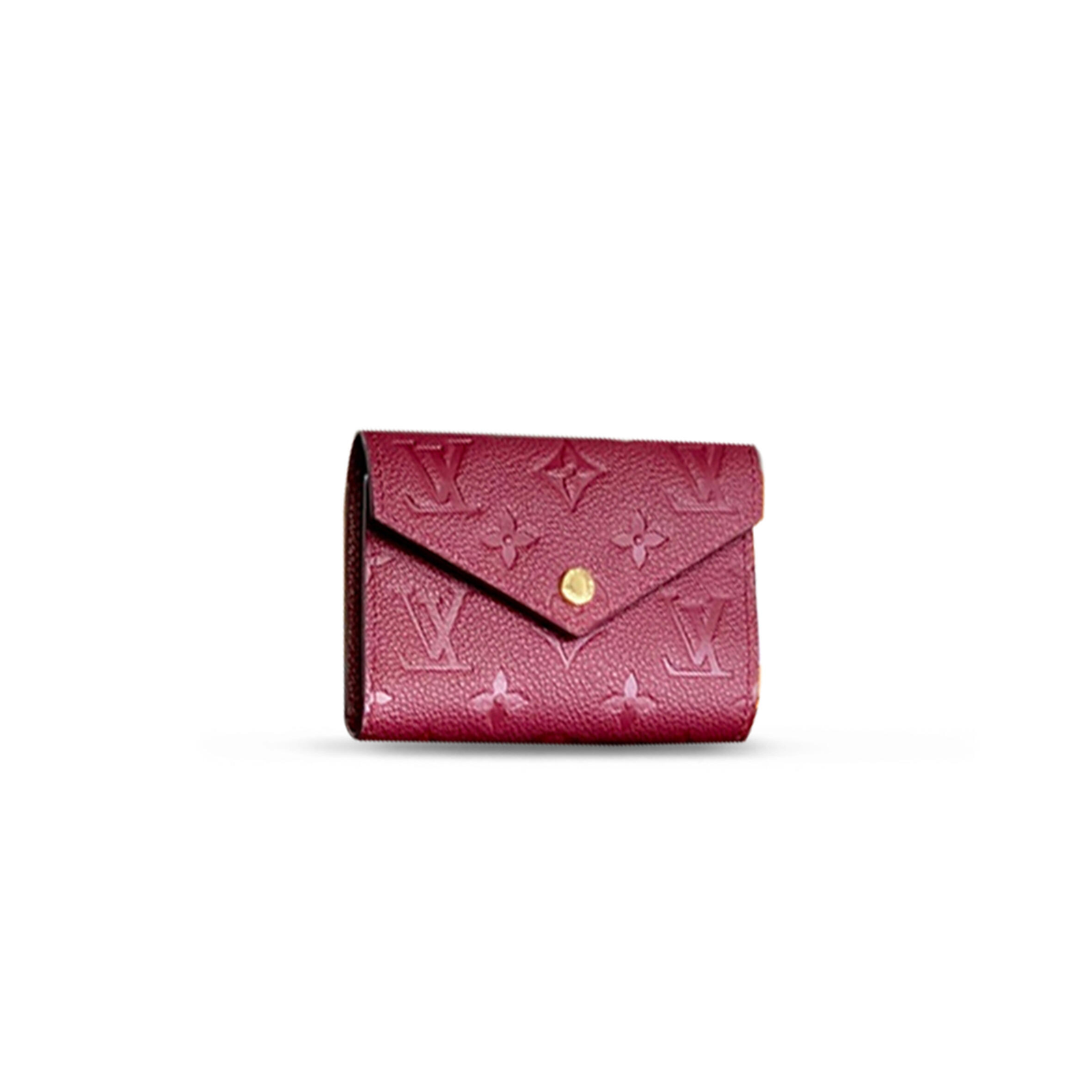 M64060 LouisV Zoé Wallet - Purple Monogram Empreinte Leather - 12 × 9 cm