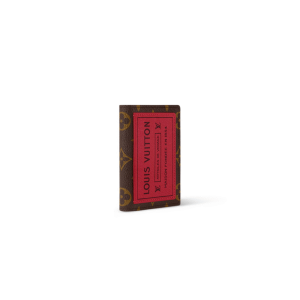 M25835 LouisV Pocket Wallet - Monogram Brushed Leather - 7.5 × 11.1 × 1 cm