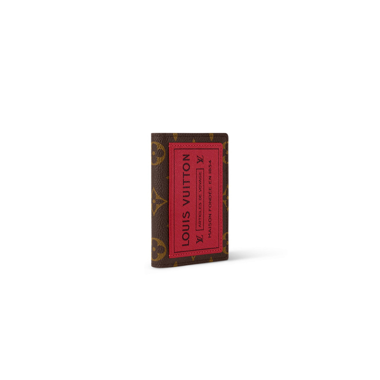 M25835 LouisV Pocket Wallet - Monogram Brushed Leather - 7.5 × 11.1 × 1 cm
