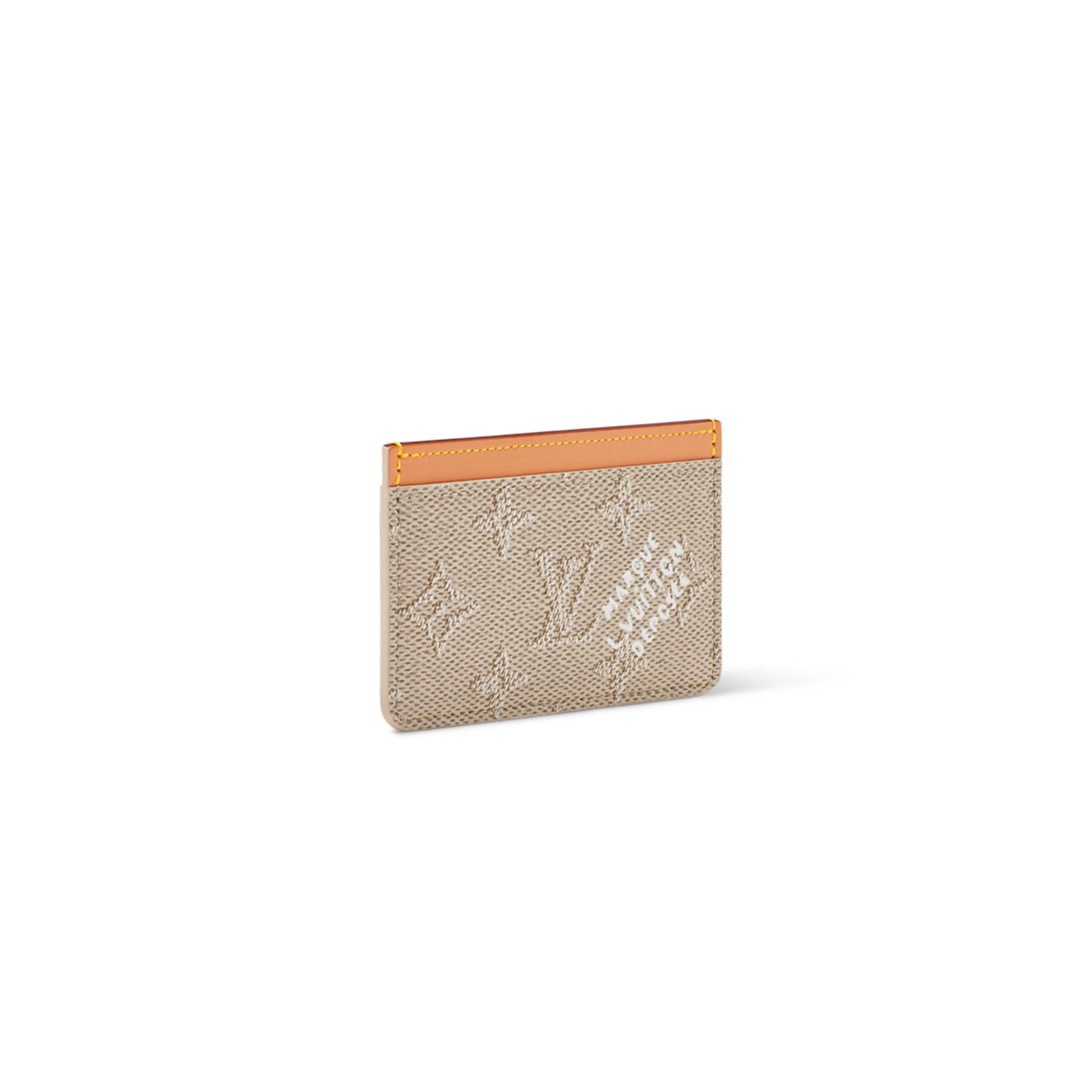 M27117 LouisV Card Holder - Beige Monogram Coated Canvas - 11 × 7 × 0.6 cm