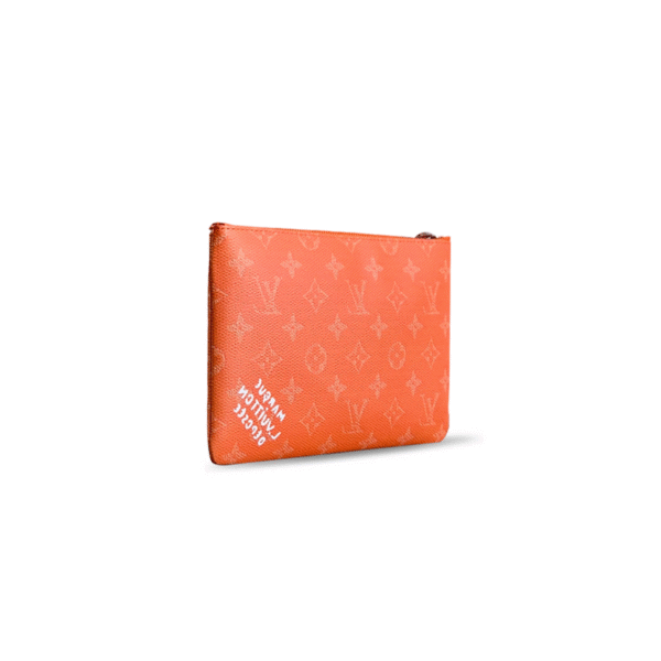 M27109 LouisV Key Pouch - Orange Monogram Heritage Canvas - 15.5 × 1 × 24 cm